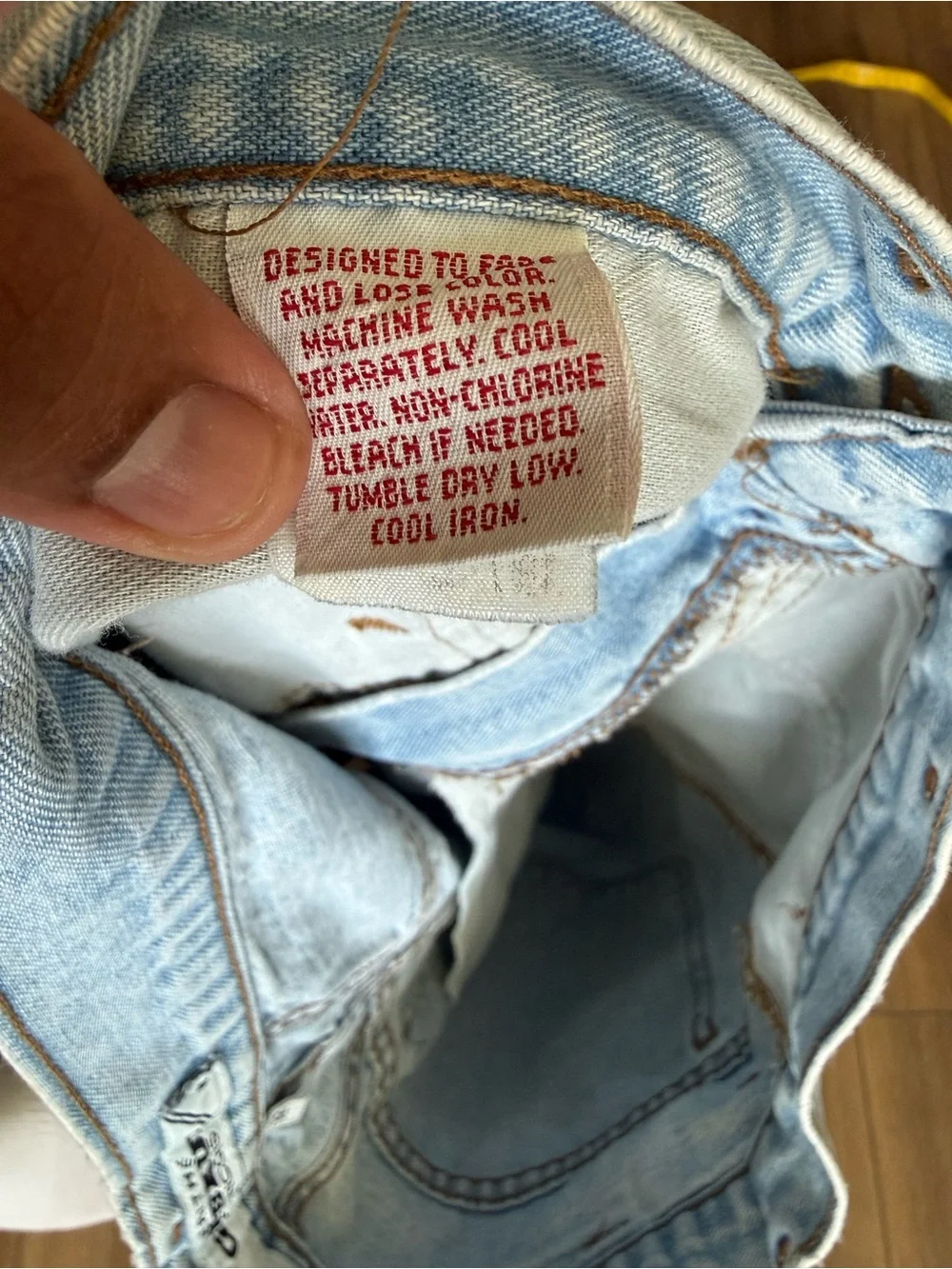 Vintage Girbaud Denim Shorts USA Made 32 Light Wash 90s Men